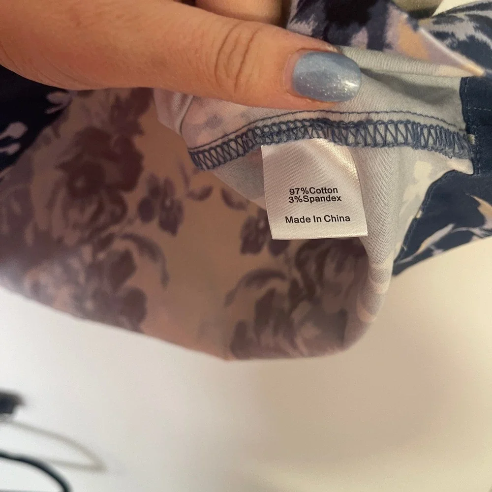 Tuckernuck NWOT Indigo Reflection Stretch Cotton Megan Dress Women's Size XL - Picture 8 of 11
